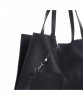 GEANȚĂ DIN PIELE shopper bag Vittoria Gotti negru V8